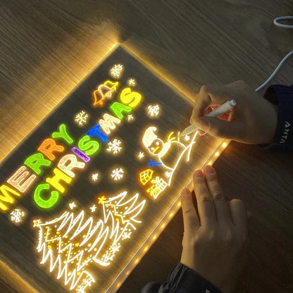 🎁Den perfekta presenten till dem🎁LED-anteckningstavla med färger