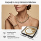 💎 50% RABATT NU! ✨ Justerbart Strass Blad Länk Halsband & Armband Set – Elegant Design, Gnistrande Kristaller & Perfekt För Present 🍃