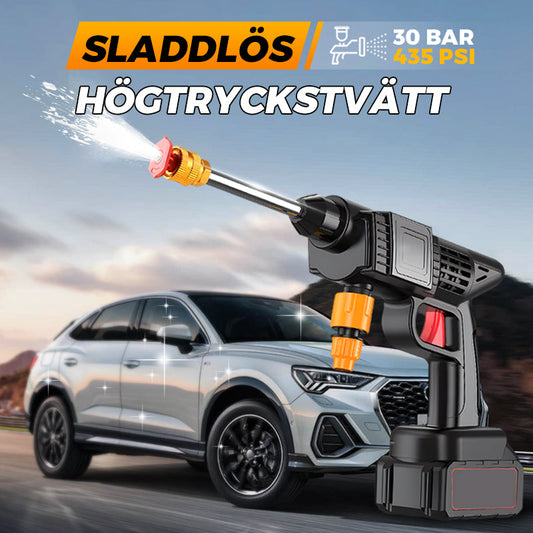 💦 60% RABATT 2026! ✨ Bärbar Sladdlös Högtryckstvätt - 2000mAh Batteri & 4 Munstycken för Bil, Cykel och Trädgård 🚗🌿