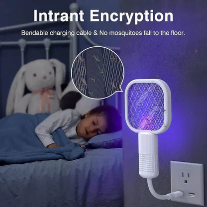 ✨50% RABATT NU! ✨🌙 2-i-1 elektrisk myggsmälla & mygglampa