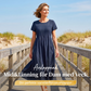 👗 50% RABATT! ✨ Plisserad Klänning för Kvinnor med Korta Ärmar & Fickor – Bomull-Linneblandning, Bekväm & Perfekt för Sommar ☀️