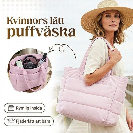 ✨Begränsad tid – 50% rabatt⏰👜 Lättviktig puffig tygväska