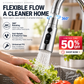 ✨ 50 % RABATT JUST NU✨ 360° roterande högtryckskran med adapter – flexibelt vattenflöde för enklare rengöring 🚰✨