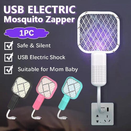 ✨50% RABATT NU! ✨🌙 2-i-1 elektrisk myggsmälla & mygglampa