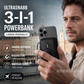 🔥50% RABATT NU!🔥 🔋 3-i-1 magnetisk powerbank – Inbyggd kabel  ⏳
