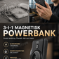 🔥50% RABATT NU!🔥 🔋 3-i-1 magnetisk powerbank – Inbyggd kabel  ⏳