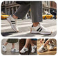 👟 50% RABATT! | Låga Casualskor för Damer – 4cm Plattform, Retrodesign & Halksäker!