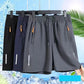🩳 50% RABATT! 🔥 Herrars elastiska sommarshorts – Andningsbara, dragkedjefickor & stretchig passform – Perfekta för sport, resa eller varma dagar – bekväma och praktiska ☀️