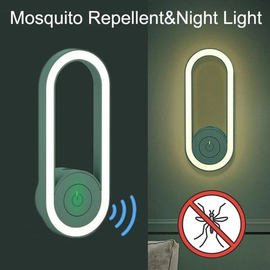 ✨50% RABATT! 🔥Frekvenskonvertering Ultrasonic Mosquito Killer med LED-sömnljus