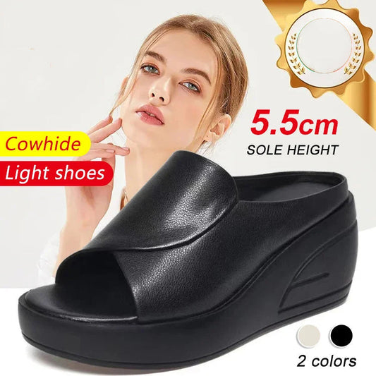 Elevation 5.5 CM Sandaler med snedställd klack