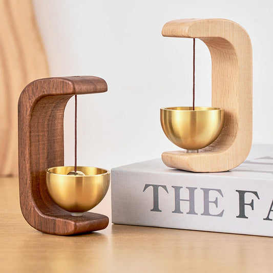 🌸50% RABATT NU!🎐 Magnetisk trä-vindspel – fungerar som dörrklocka & dekoration, handgjord känsla, mjukt klockspel & perfekt för ytterdörr, balkong & trädgård 🌿