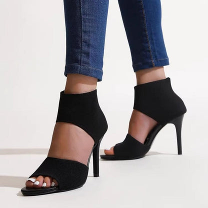 👡 50% RABATT! 👠 Stiliga Smal Klack Sandaler för Kvinnor – Elegant, Bekväm & Perfekt För Speciella Tillfällen ✨