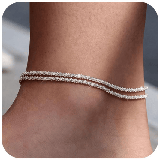 🔥50 % RABATT!🥰Vackert skiktat vattentätt ankelarmband
