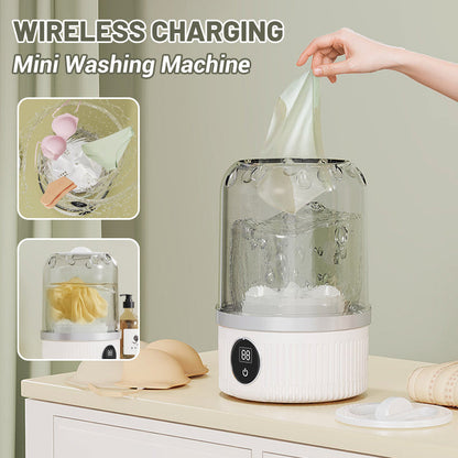 🧺 50 % RABATT! 🧺 Tvätta småplagg var du vill – trådlös mini-tvättmaskin