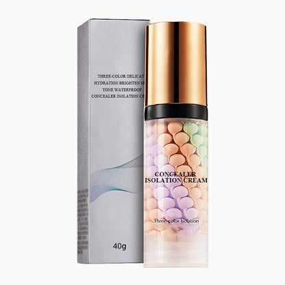 ✨50% RABATT NU! !✨3-färgad Delikat Hydrering Ljusa Hudton Vattenfast Concealer Isoleringskräm
