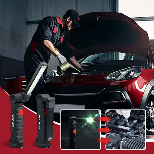💡 50% RABATT! 🔧 Vikbar LED-arbetsbelysningssats med Magnetisk Bas – 360° Justerbar, Flera Lägen & Ideal För Bilreparationer, Garage & Nödsituationer 🚗