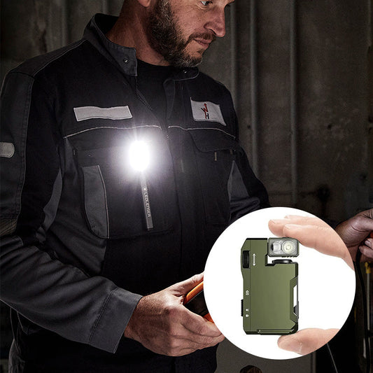 📢📢50% RABATT  NU!! ⏰Mini bärbar ficklampa med roterande huvud💡