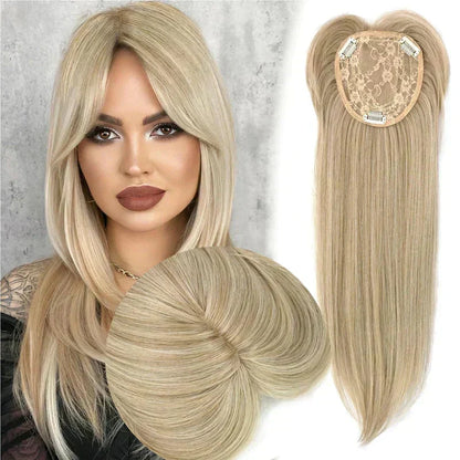 💇‍♀️✨ 50% RABATT! | Topper Med Lugg – Lager-på-lager Hårförlängning för Tunt Hår, Volym & Naturlig Look!