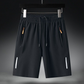 🩳 50% RABATT! 🔥 Herrars elastiska sommarshorts – Andningsbara, dragkedjefickor & stretchig passform – Perfekta för sport, resa eller varma dagar – bekväma och praktiska ☀️