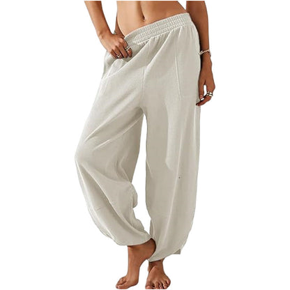 👖 50% RABATT NU! 🌬️ Kvinnors Casual Vida Byxor – Elastisk Midja, Sidofickor & Flödande – Ansträngningslös Stil ✨