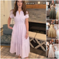 👗 Nyhet 53% RABATT 🎁 | Kortärmad V-ringad Långklänning – Flödande & Sommarchic