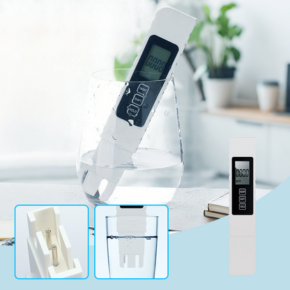 📢📢50% RABATT  NU!! ⏰3-i-1 TDS Vattenkvalitetstestare🌊Mäter pH, Klor och Hårdhet med LCD-display för Pool och Akvarium📱