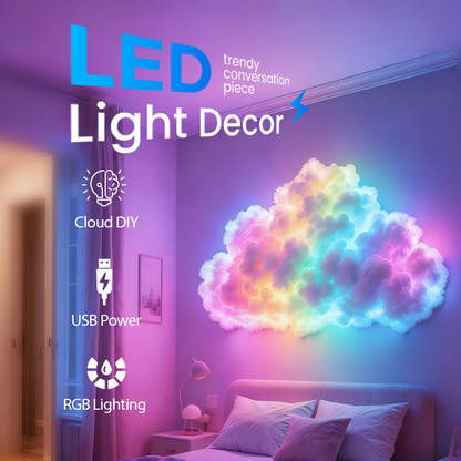 📢📢50% RABATT NU!! ⏰DIY USB-driven LED-belysning i form av åskmoln🌈☁️
