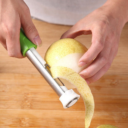 🍎KÖP 1, FÅ 1 GRATIS! 🔥 Rostfritt 2-i-1 fruktkärnare & skalare
