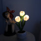 🔥 50% RABATT! 🔥LED tulpan nattlampa blomsterbordslampa🌷