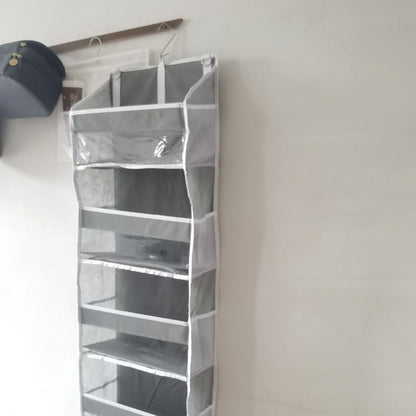 🧺 50% RABATT! 🏠 5-nivåer Hängande Organisatör med Stor Kapacitet – Platsbesparande, Stadigt Tyg & Perfekt För Garderob & Badrum 🚪