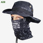 🧢 50% RABATT! 🎣 2-i-1 Kamouflagehatt med Halsduk – UPF 50+, Avtagbar Mask & Perfekt för Fiske & Utomhusbruk 🛡️