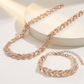 💎 50% RABATT NU! ✨ Justerbart Strass Blad Länk Halsband & Armband Set – Elegant Design, Gnistrande Kristaller & Perfekt För Present 🍃
