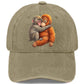 🐵🧢Vintage söt baseballkeps med djurmotiv