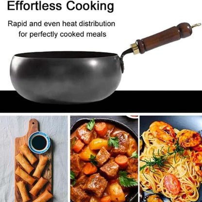 🍳 50 % RABATT! 🔥 Gjutjärnswok – Med lock för stekning & matlagning ✨