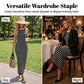 👗 50% RABATT! ✨ Ärmlös Randig Ribbstickad Klänning – Figurnära, Bekväm & Perfekt för Sommar & Vardag 🌸