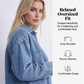 💙 50% RABATT 💖 | Avslappnad Denimskjortjacka – Långärmad & Oversized