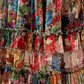 👗 50% RABATT 🌸 | Romantisk V-ringad Blomsterklänning – Lanternärmar & Kejsarmidja