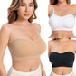 👙 50% RABATT ✨ | Trådlös Bandeau-BH – Avtagbara Axelband & Bygellös