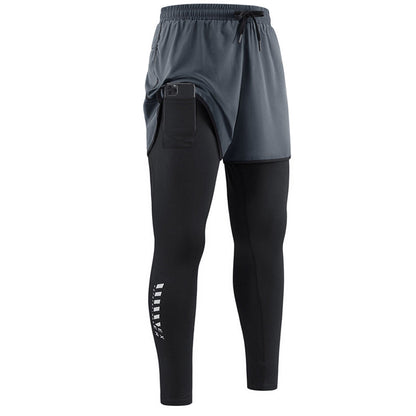 🔥50% RABATT!🔥 2-i-1-löpartights  med inbyggda shorts