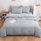 🛏️ 50% RABATT 🌊 | 4-delat Påslakanset – 3D Bäckebölja & Förvättad Bomull