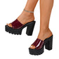 🔥50 % rabatt under en begränsad tid🔥Slip-On Open Toe Lug Sole Sandals