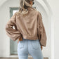 👗 50% RABATT🧥Women's Cropped Corduroy Jacket with Balloon Sleeves