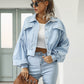 👗 50% RABATT🧥Women's Cropped Corduroy Jacket with Balloon Sleeves
