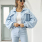 👗 50% RABATT🧥Women's Cropped Corduroy Jacket with Balloon Sleeves