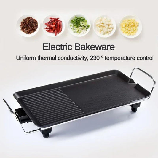 🔥50% RABATT🔥Elektrisk grill med dubbla matlagningszoner