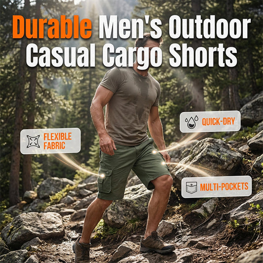 🔥50% RABATT NU!🔥 Cargoshorts för män för friluftsliv och vardagsbruk