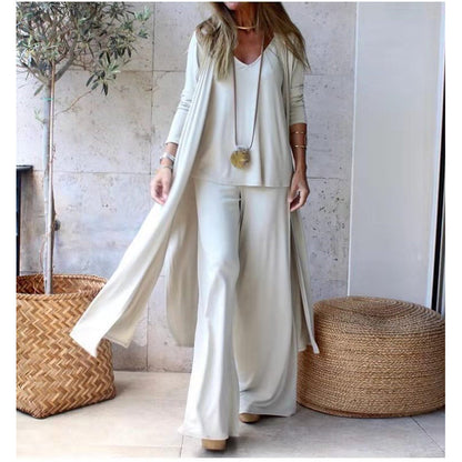👚 50% RABATT! 🌸3-delat Loungewear-set för Damer med Lätt Snitt