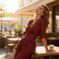 👗 50% RABATT NU! ✨ Elegant V-ringning Vida Ben Jumpsuit – Smickrande Midjeskärp, Mjukt Andningsbart Tyg & Avslappnad Passform 🦋