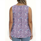 👚 50% RABATT NU! 🌸 Damtopp med Tryckt Mönster och Knappar – Andningsbart Tyg, Söt Design & Perfekt för Sommardagar ☀️