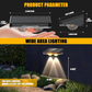 🔥🎁Nyhet 50 % RABATT🔥Solar Outdoor Wall Light – 3 Color & Rainbow